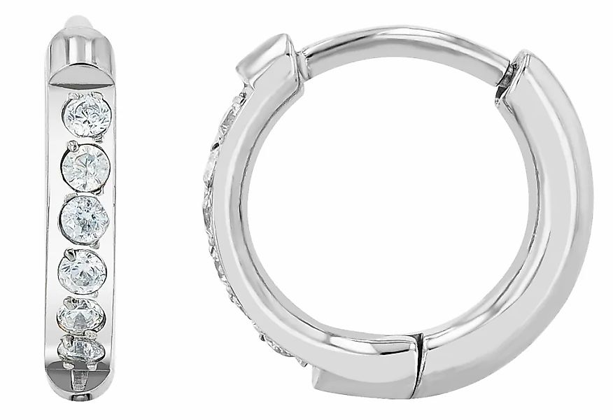 Adelia´s Klappcreolen "Damen Ohrringe – Klappcreole aus Titan mit Strass St günstig online kaufen