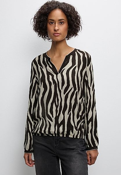 STREET ONE Langarmbluse, mit All-Over Print günstig online kaufen