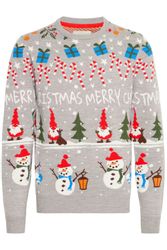 Blend Strickpullover BHCHRISTIAN Weihnachtlicher Grobstrickpullover günstig online kaufen