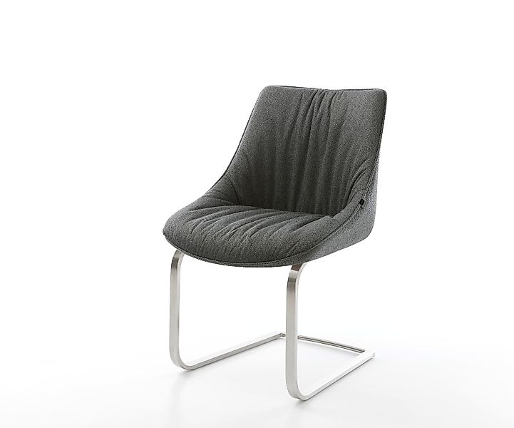 Freischwinger Elda-Flex Strukturstoff Anthrazit Freischwinger flach Edelsta günstig online kaufen