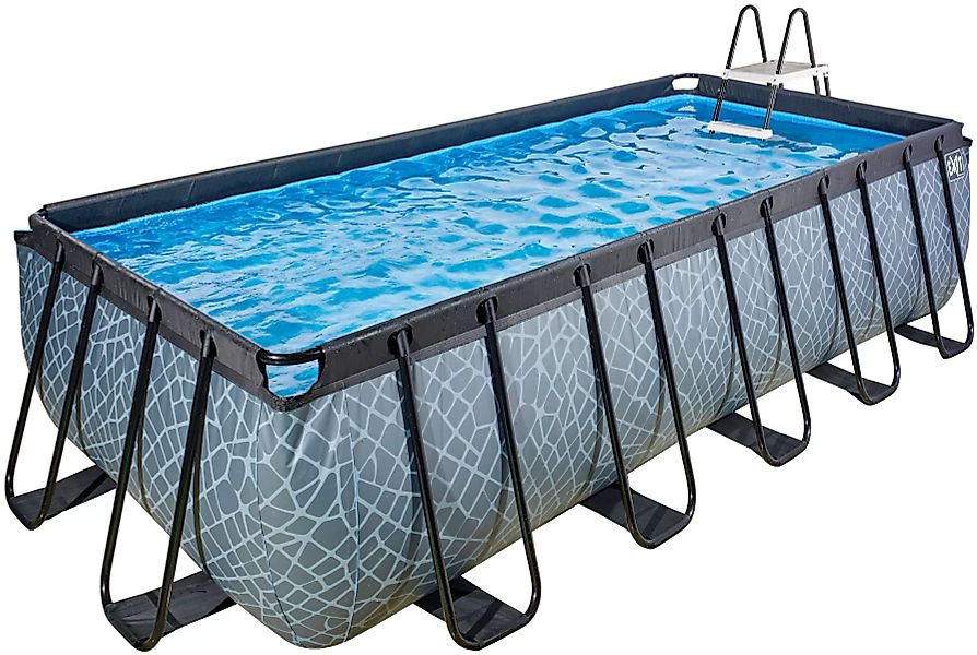 EXIT Wood Pool Braun 540x250x122cm m. Sandfilterpumpe günstig online kaufen
