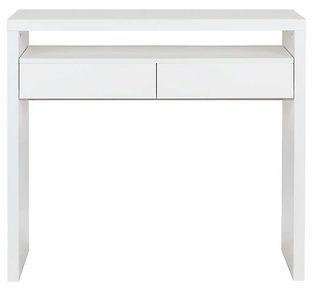 Woodman Schreibtisch "Console10", puristisches Design, Breite 36 - 56 cm günstig online kaufen