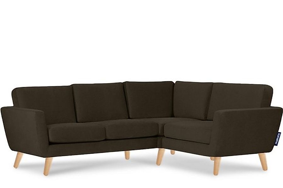 KONSIMO® Ecksofa TAGIO Ecksofa rechts, Scandi-Stil, mit Armlehnen, Made in günstig online kaufen