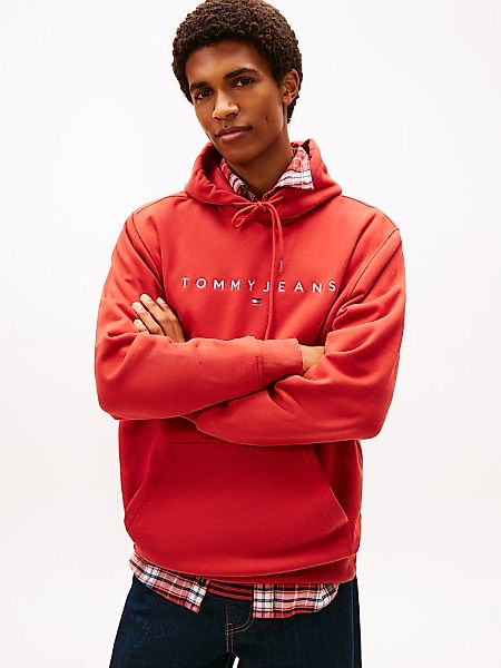 Tommy Jeans Hoodie "TJM REG LINEAR LOGO HOODIE EXT", mit Logo-Stickerei günstig online kaufen