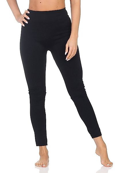 Aurela Damenmode Thermoleggings Winterleggings Damen Skiunterwäsche schwarz günstig online kaufen