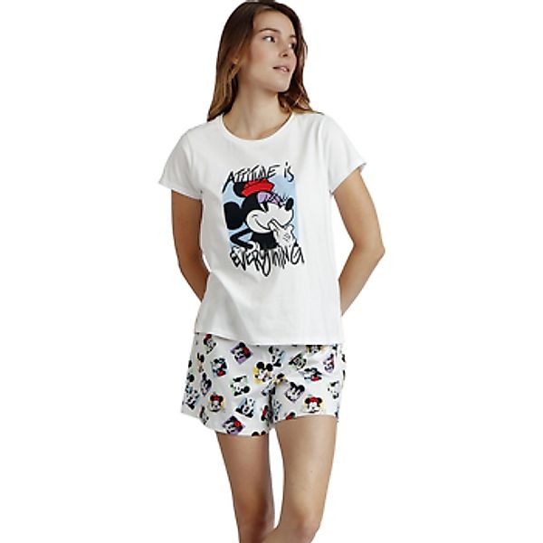 Admas  Pyjamas/ Nachthemden Pyjama Shorts T-Shirt Attitude Is Everthing Dis günstig online kaufen