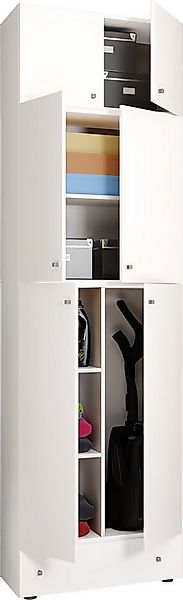VCM Mehrzweckschrank Holz Besenschrank Staubsauger Putzschrank Lona SA günstig online kaufen