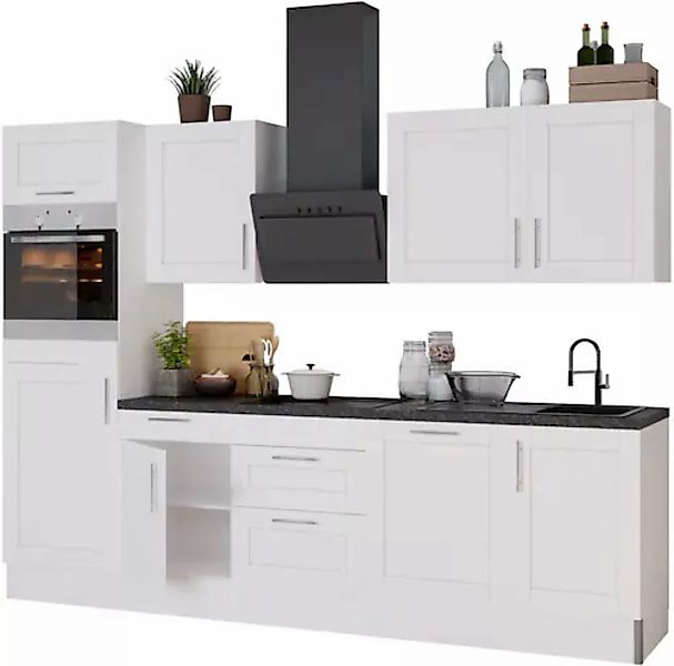 KOCHSTATION Küche »KS-Ahus«, Breite 280 cm,wahlw. mit E-Geräten,Soft Close günstig online kaufen