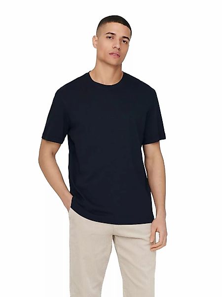 Only & Sons Herren Rundhals T-Shirt ONSMAX LIFE - Regular Fit günstig online kaufen