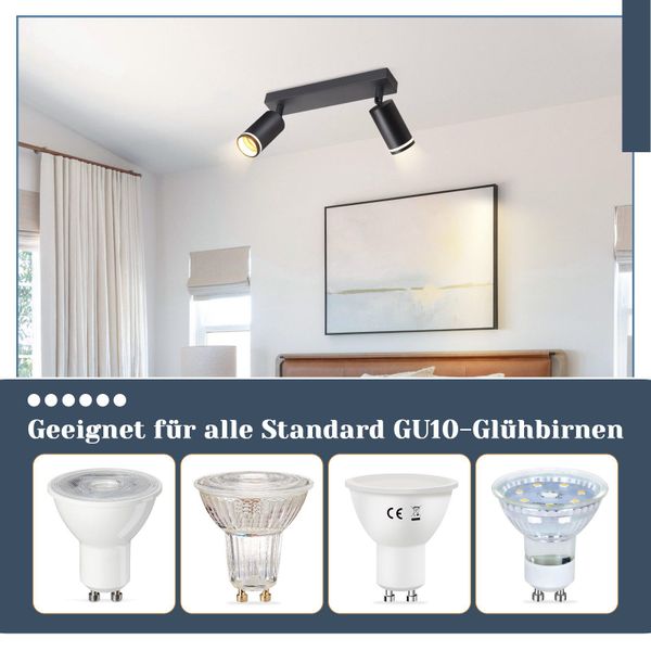 Nettlife Deckenstrahler Schwarz Schwenkbar Modern Wandstrahler günstig online kaufen