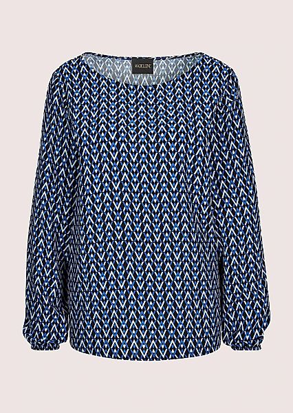 MADELEINE Schlupfbluse "Blusenshirt Viskosebluse mit grafischem Muster" günstig online kaufen