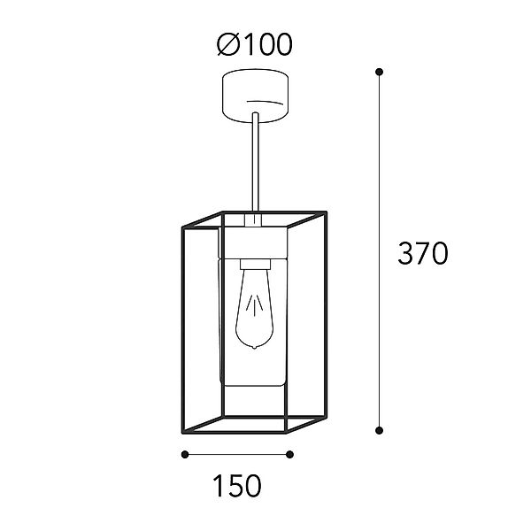 Deckenleuchte Cubic³ 3367 messing antik/klar günstig online kaufen