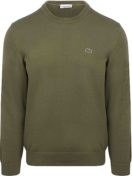 Lacoste Sweater Crewneck Olive - Größe XXL günstig online kaufen