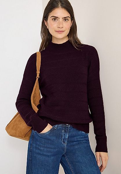 CECIL Stehkragenpullover mit Stehkragen und Loch-Design günstig online kaufen