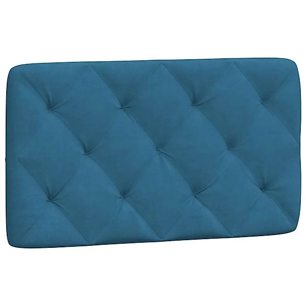 vidaXL Kopfteil-Kissen Blau 80 cm Samt 374706 günstig online kaufen