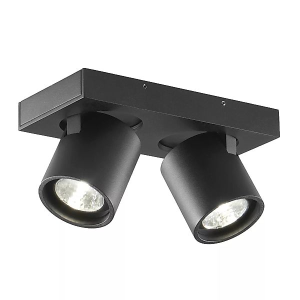 Light-Point - Focus 2 LED Deckenleuchte 2700K - schwarz/LxB 20x10cm/2700K/6 günstig online kaufen