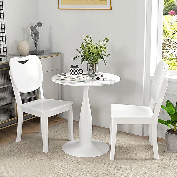 HOMCOM Esstisch mit Platte und Stahlgestell günstig online kaufen
