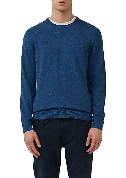 s.Oliver Strickpullover, mit Logostickerei günstig online kaufen