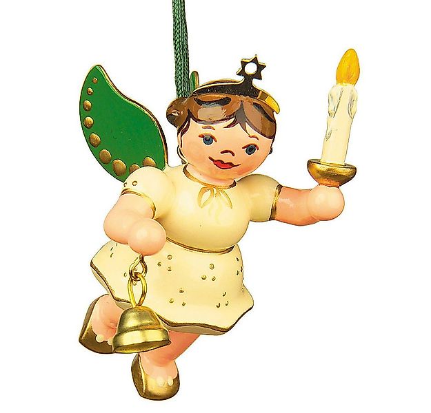 Hubrig Volkskunst GmbH Dekohänger Christbaumschmuck Engel Licht Glocke 6cm günstig online kaufen
