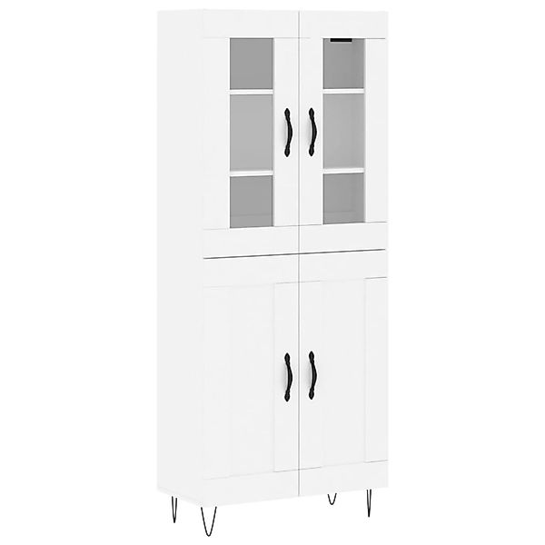 vidaXL Highboard Weiß 69,5x34x180 cm Holzwerkstoff 3198369 günstig online kaufen