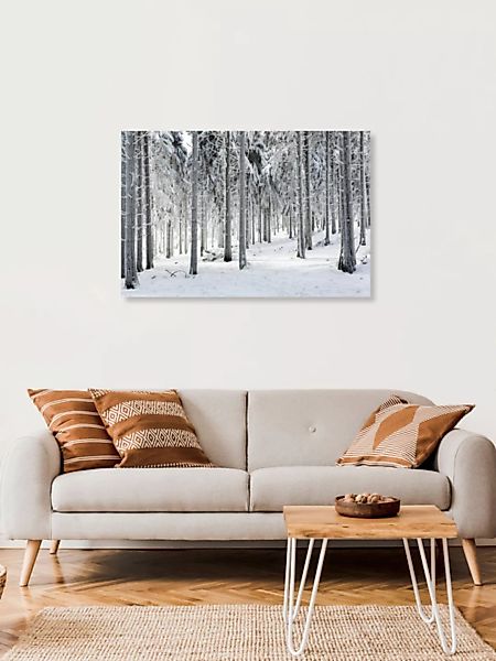 Poster / Leinwandbild - Snowy Landscape günstig online kaufen
