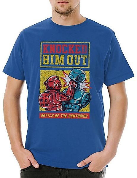 Urban Backwoods Print-Shirt Urban Backwoods Robot Boxing Fight Herren T-Shi günstig online kaufen