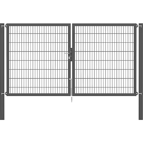 Doppeltor Flexo Plus 300 cm x 160 cm Pfosten 100 cm x 100 cm Anthrazit günstig online kaufen