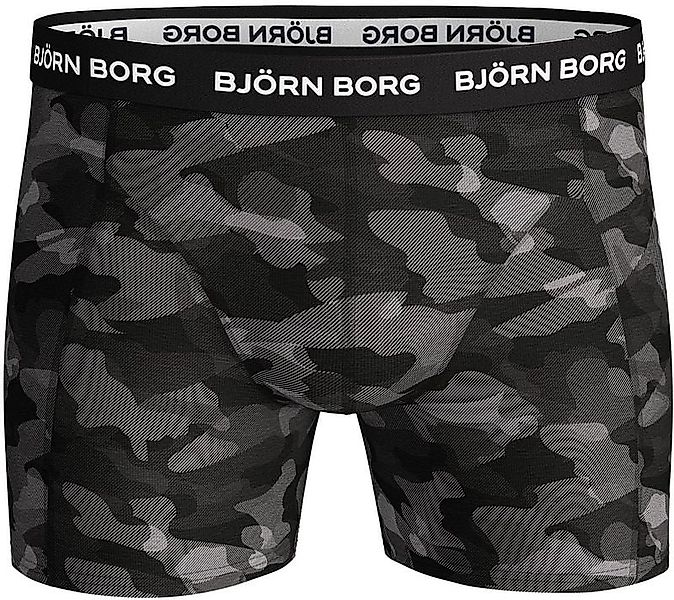 Bjorn Borg Cotton Stretch Boxershorts 3er-Pack Schwarz Grau - Größe XL günstig online kaufen