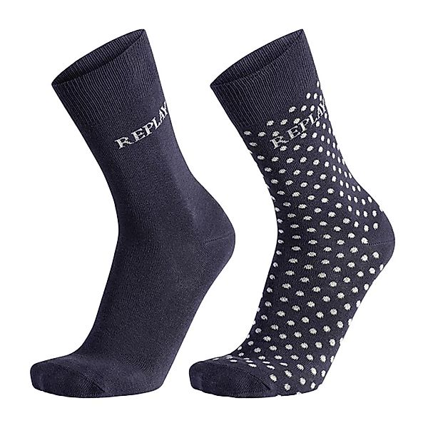 Replay Casual Socken 2 Paare EU 43-46 Dark Blue / Light Grey günstig online kaufen