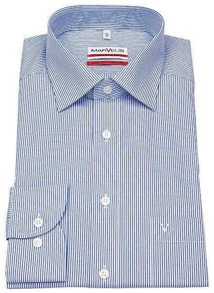 MARVELIS Businesshemd Modern Fit leicht tailliert günstig online kaufen