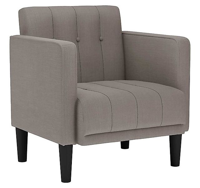 vidaXL Sessel Sessel mit Armlehnen Taupe 53 cm Stoff (1-St) günstig online kaufen