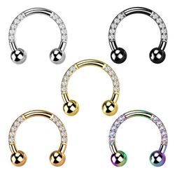 Taffstyle Nasenpiercing Titan Hufeisen Horseshoe Piercing günstig online kaufen