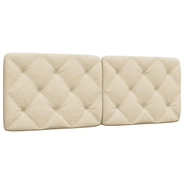 vidaXL Kopfteil-Kissen Creme 120 cm Stoff 4019217 günstig online kaufen