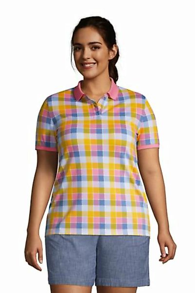 Piqué-Poloshirt in großen Größen, Damen, Größe: 48-50 Plusgrößen, Multi, Ba günstig online kaufen