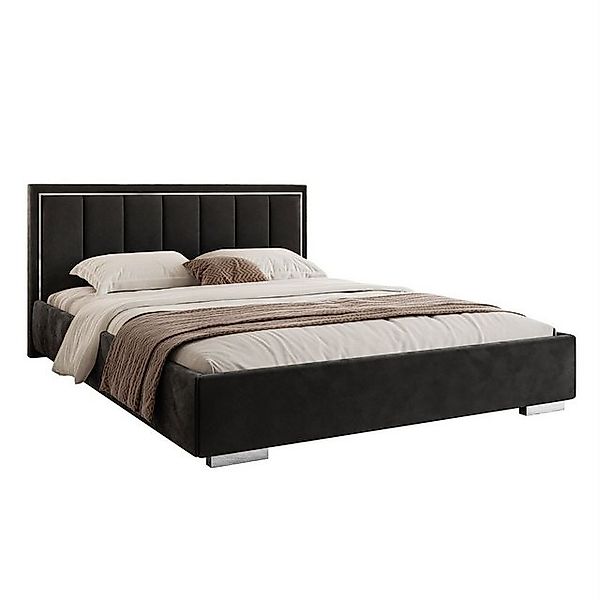 Lookway Polsterbett AURELIA SILVER mit Bettkasten, Metallrahmen und 123 cm günstig online kaufen