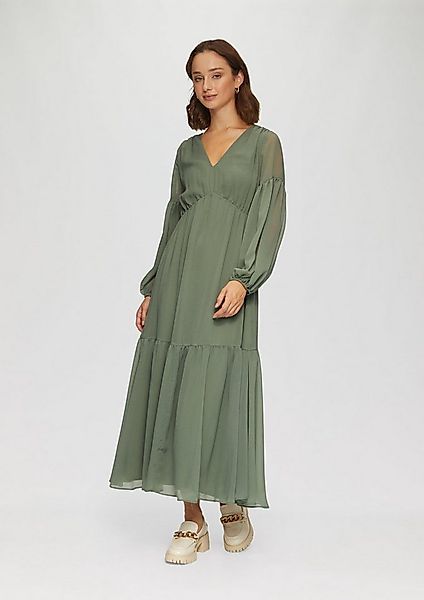 s.Oliver Maxikleid Kleid Langes Chiffonkleid im Boho-Stil günstig online kaufen