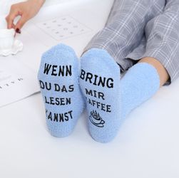 Lucadeau Kuschelsocken mit Spruch "bring mir günstig online kaufen