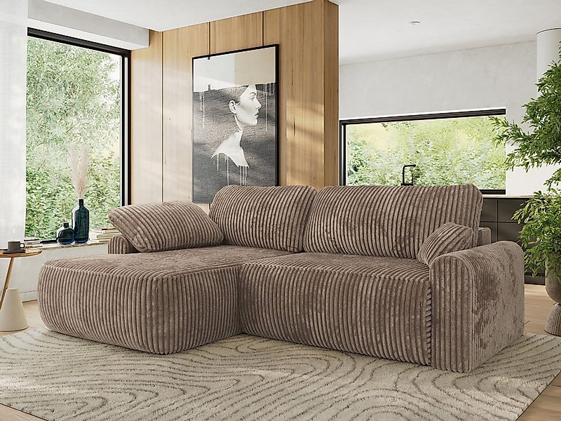 MKS MÖBEL Ecksofa CUBO L, Set, Gepolsterte Eckcouch, Wellenfedern, HR35-Sch günstig online kaufen