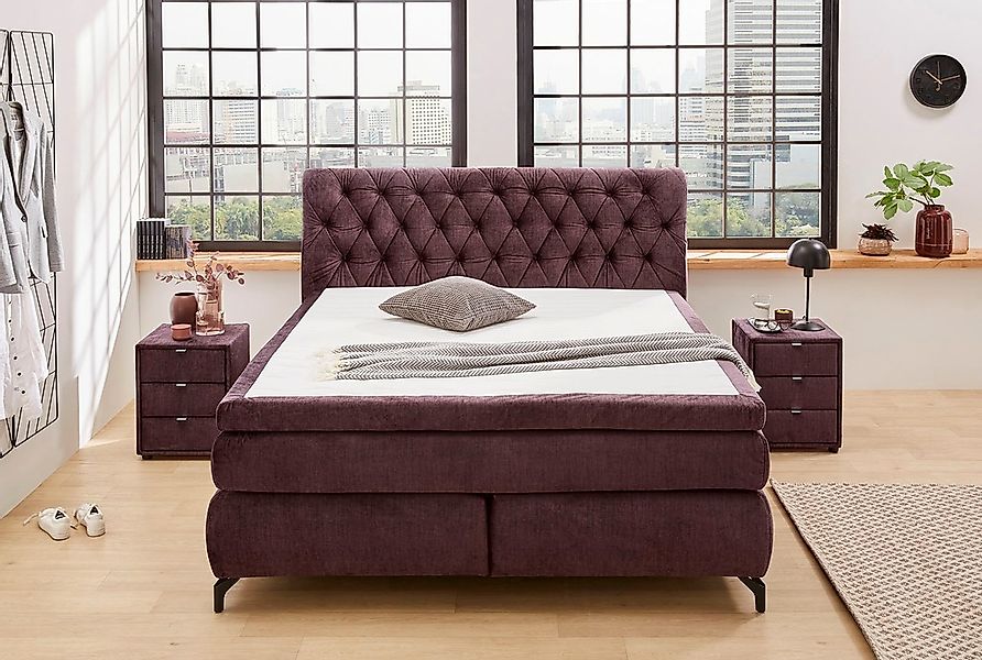 Jockenhöfer Gruppe Boxspringbett "Scarlett mit einer hochwertigen 7-Zonen-T günstig online kaufen