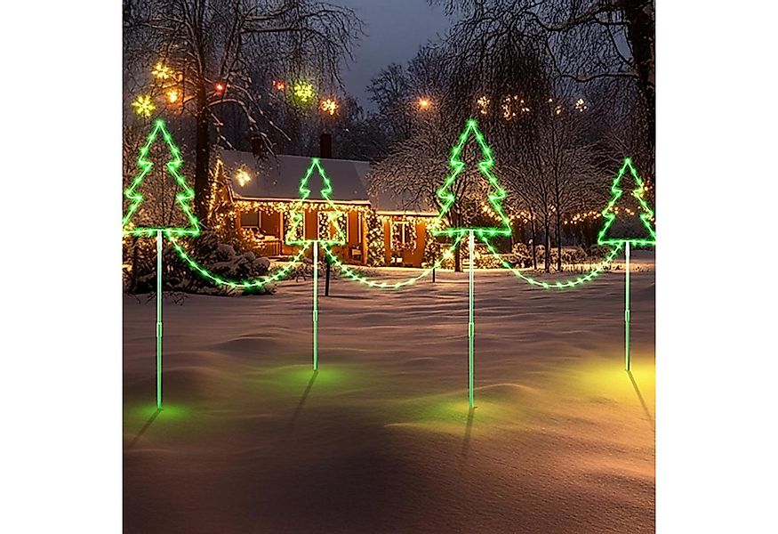 Elegear LED-Lichterkette Weihnachtsdeko Gartenstecker mit Timer, Weihnachts günstig online kaufen