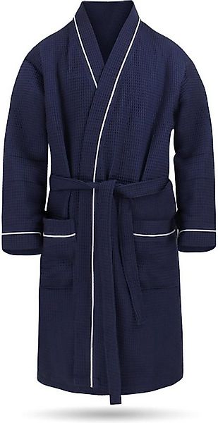 normani Herrenbademantel Herren Morgenmantel mit Waffel-Piqué Bali, 110, Ba günstig online kaufen