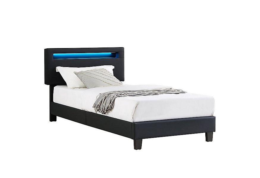 CARO-Möbel Polsterbett BENITO, Polsterbett 90x200 cm Einzel Jugend Bett mit günstig online kaufen