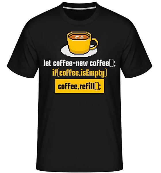 Coffee Refill Coding · Shirtinator Männer T-Shirt günstig online kaufen