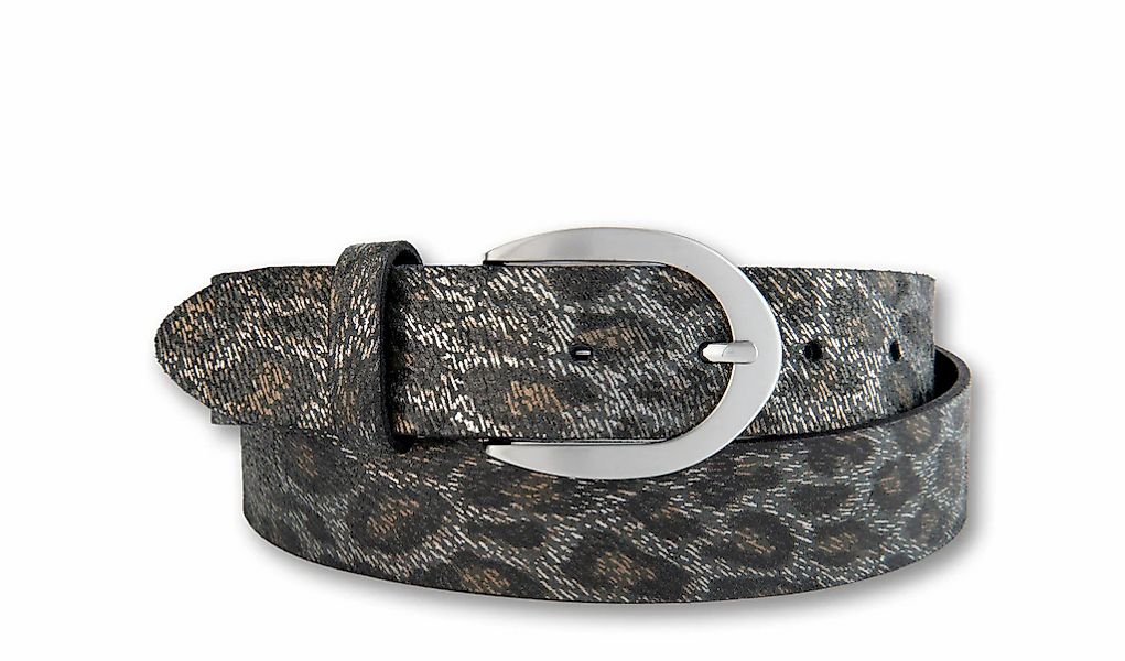 BERND GÖTZ Ledergürtel "Ledergürtel mit leicht glänzendem Metallicprint in günstig online kaufen