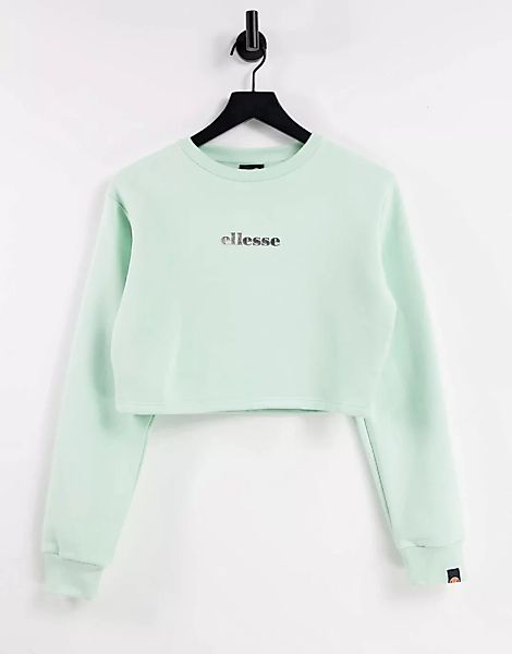 ellesse – Sweatshirt mit kurzem Schnitt in Minzgrün günstig online kaufen
