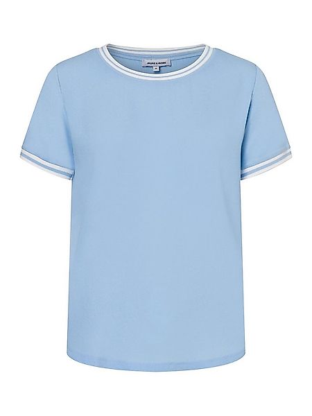 MORE&MORE T-Shirt Blusenshirt mit Kontrastabschlüssen günstig online kaufen