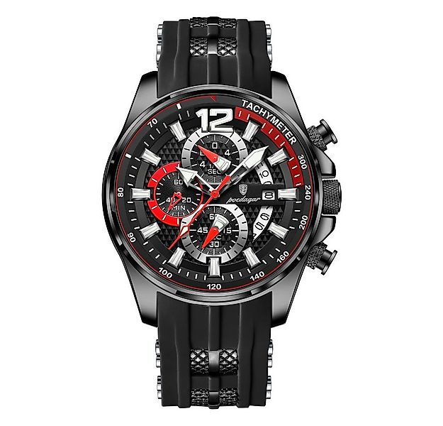 POEDAGAR Quarzuhr POEDAGAR Herren Uhr Chronograph – 898, Sportlich, Silikon günstig online kaufen