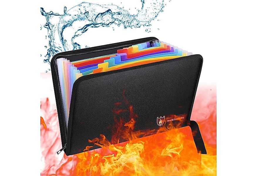 MOPUEA Dokumententasche Dokumentenmappe Papier Ordner Tragbares Akkordeon F günstig online kaufen