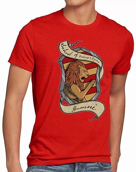 style3 Print-Shirt Herren T-Shirt Haus Löwe Hut schule zauberei feuer potte günstig online kaufen