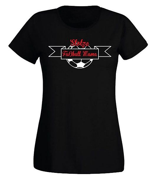 G-graphics T-Shirt Damen T-Shirt - Stolze Fußball Mama Slim-fit-Shirt, mit günstig online kaufen